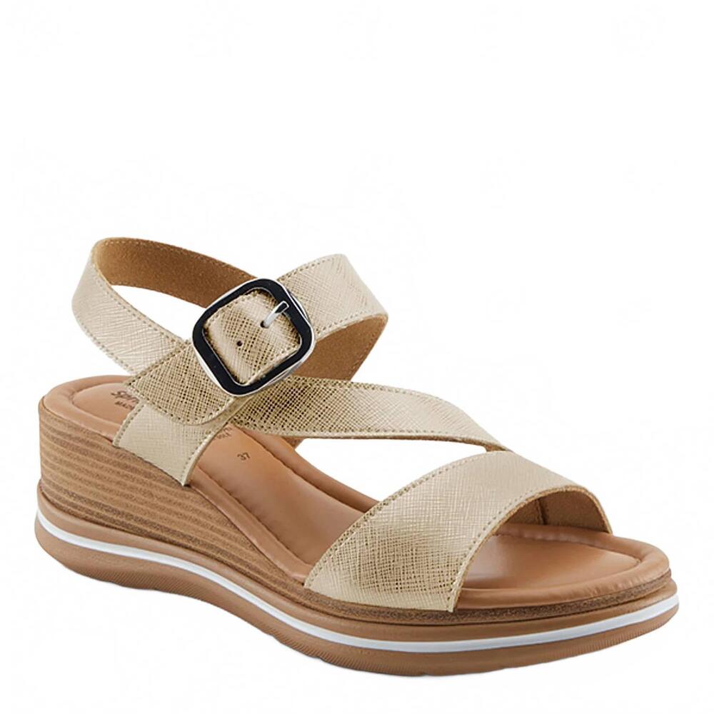 NEW SPRING STEP SHOES women's tiliah sandal in gold